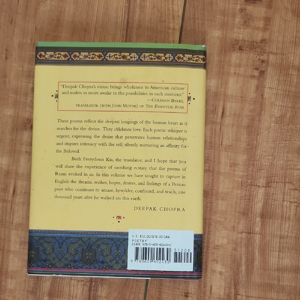 The Love Poems of Rumi by - Yellow Cover - Picture 4 of 4